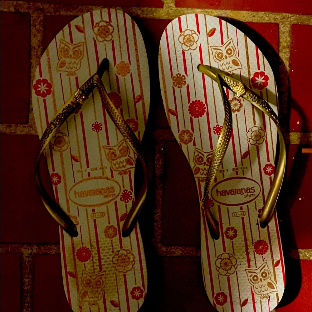 Women’s Havaianas thongs size 10